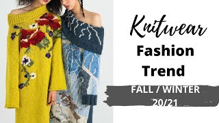 Fashion FallWinter 2021 Knitwear Trends Women [upl. by Yrod]