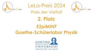 E2piMINT Frankfurt  LeLaPreis 2024 – Preis der Vielfalt [upl. by Tenaj271]