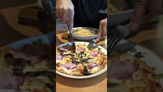 Mushroom Bacon Pizza at Saizeriya YouTube Shorts [upl. by Philan37]