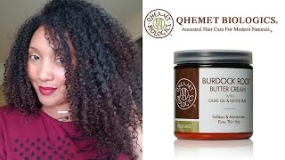 Qhemet Biologics Burdock Root Butter Cream  Ashkins Curls [upl. by Oicram]