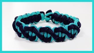 Paracord Bracelet quotParalixquot Bracelet Design Without Buckle [upl. by Atteynot193]