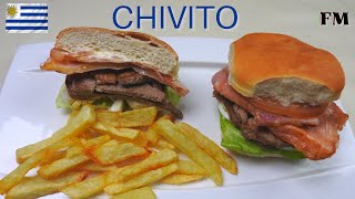 Chivito  The Delicious Uruguayan Sandwich [upl. by Matty365]