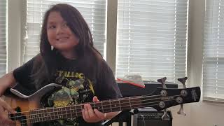 Rush quotYYZquot Bass cover by 11 yo [upl. by Daphene]