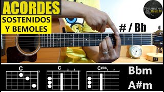 ACORDES SOSTENIDOS Y BEMOLES EN GUITARRA  TUTORIAL EXPLICADO  PARA QUE SIRVE EL CAPOTRASTE [upl. by Levon494]