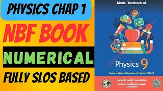 Physics Class 9 Chapter 1 Numericals  New NBF Book [upl. by Adnohser651]