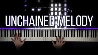 The Righteous Brothers  Unchained Melody  Piano Cover with Strings with Lyrics amp PIANO SHEET [upl. by Nylannej]