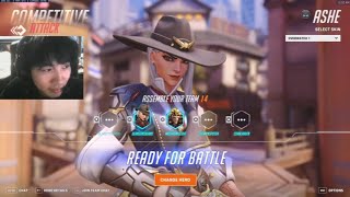 NRG PGE Pro Ashe Gameplay Season 12 Ow2 [upl. by Raynell284]