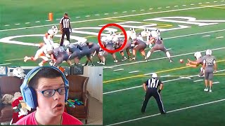 Reacting To My High School Football Highlights [upl. by Eelaras]