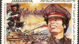 LIBYA  GADDAFI in Libyan stamps part 1 of 6 [upl. by Je855]