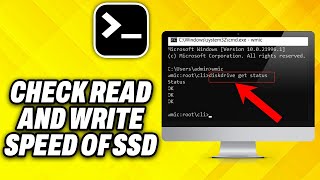 How To Check Read and Write Speed of SSD in Command Prompt 2024 [upl. by Toh]