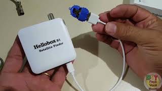 Hellobox B1 Apontador de Satélite Como Usar  Unboxing  Substituto do Satlink [upl. by Nugent442]