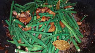 ADOBONG SITAW  EASY DISH RECIPE [upl. by Lihas]