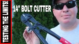 NEW MILWAUKEE 14 INCH BOLT CUTTER PUT TO THE TEST [upl. by Ecirtnahs]