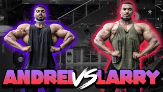 ANDREI DEIU vs LARRY WHEELS POSING  RETO de BRAZO GUERRA de TITANES [upl. by Tomaso]