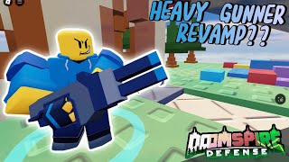 New Reworked Heavy Gunner Showcase │🎃Doomspire defense🎃│ [upl. by Arim]