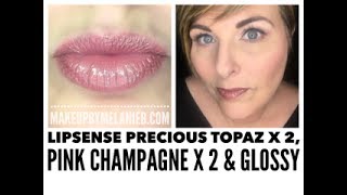 LipSense Combo Craze Series PRECIOUS TOPAZ amp PINK CHAMPAGNE [upl. by Howland319]