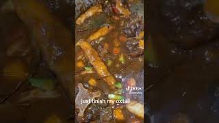 OXTAIL Bahamian style food 🇧🇸 food lovetocookformyfamily [upl. by Enilram246]