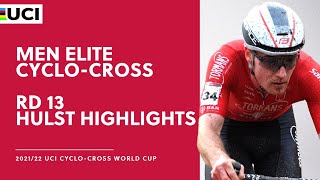 Round 13  Men Elite Highlights  202122 UCI CX World Cup  Hulst [upl. by Cerelly476]