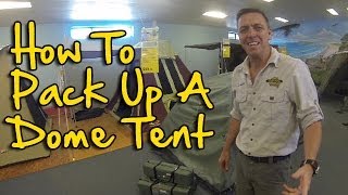 How To Pack Away A Dome Tent  Camping Tips From The Camping Guru [upl. by Lletnahs]