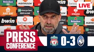 Jurgen Klopp PostMatch Press Conference LIVE  Liverpool 03 Atalanta  Europa League [upl. by Hermon43]