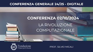 Prof Silvio Micali  02102024  Conferenza generale 2425  Area Digitale [upl. by Patrizia]