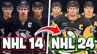 I Rebuilt The Pittsburgh Penguins From NHL 14 To NHL 24 [upl. by Poyssick]