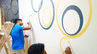 wall painting design ideas at home  painting  texture [upl. by Penrose]