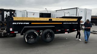 SOUTHLAND TRAILERS SL714 dump trailer first look and test [upl. by Sivra]