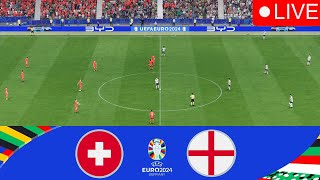 🔴 LIVE  SWITZERLAND vs ENGLAND quarterfinal UEFA EURO 2024 FC 24 [upl. by Nitsirk101]