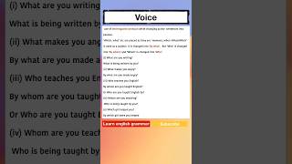 interrogative passive voice grammar english voice AmitNotes [upl. by Sontag57]