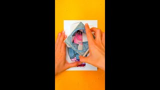 Geniale Bastelei mit Papiermechanik  Peinlichkeit insideout2 diy shorts [upl. by Woodring183]