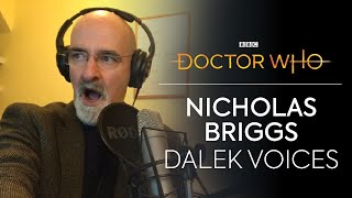 How to Voice a Dalek  Revolution of the Daleks  Doctor Who [upl. by Leinto]