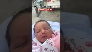 ⚽️Sfida con un neonato👶🏻Gli regalo €1000 shortvideo calcio viral youtuber shortclip fyp [upl. by Ridan]