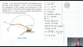 12–168 Kinematics of a Particle Chapter 12 Hibbeler Dynamics Benam Academy [upl. by Nosneb]