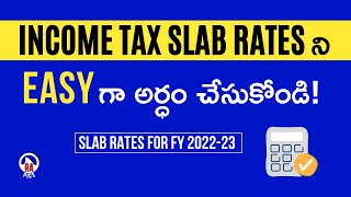 Income Tax Slab 202223 in Telugu  Income Tax Slab rates Telugu  Income Tax Telugu [upl. by Plafker]