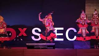 Yakshagana  Vidushi Mahima S Rao and Team  TEDxSJEC [upl. by Wildon]