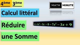 4e3e  Réduire une somme [upl. by Koralie888]