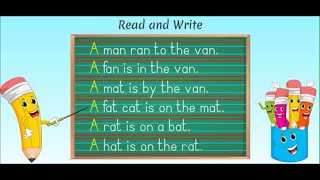 Read and Write Sentences using 3 Letter Phonic Words  PrePrimary [upl. by Elysha817]