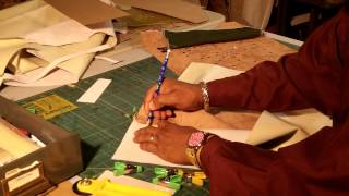 How To Make A Leather Tote Bag With A Fabric Lining Part 4 [upl. by Ruffin922]