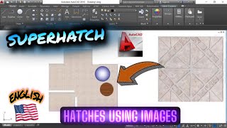 Super hatching in AutoCAD  Superhatch Command in AutoCad  Hatch with Images and with Blocks [upl. by Jackqueline]