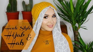 TUTORIAL HOW TO WEAR HIJAB WITH HATS [upl. by Valle]