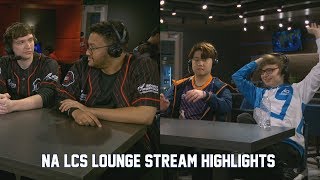 NA LCS Lounge highlights weeks 12 Aphromoo amp Meteos Huni amp Sneaky [upl. by Arreik]