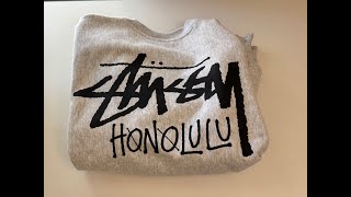 Stussy Honolulu Crewneck Unboxing [upl. by Lefton]