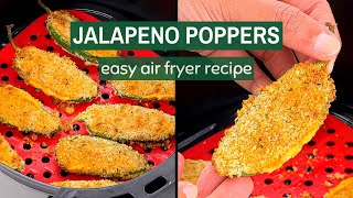 Cheesy Jalapeno Poppers in Air Fryer  in less than 7 minutes  Air Fried Jalapeno Poppers [upl. by Jedediah]