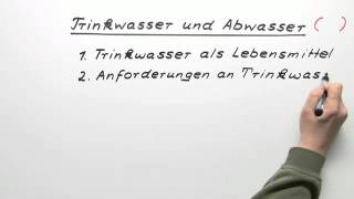 Trinkwasser und Abwasser  Chemie  Allgemeine und anorganische Chemie [upl. by Greenland]