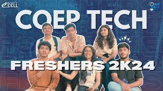 Freshers Intro Video 2024  COEP Tech University [upl. by Illah915]