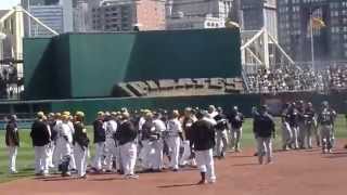 PiratesBrewers Bench Clearing Brawl PNC Park Pittsburgh Pa April 20th 2014 [upl. by Doralynn712]