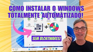 Como INSTALAR o WINDOWS 10 ou 11 Totalmente AUTOMÁTICA e SEM BLOATWARES [upl. by Vergil137]