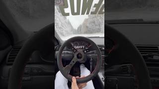 SNOW DRIFT INTAKE NOISE🤩❄️ e46drift drift e46streetdrift [upl. by Moreen446]