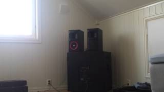 Cerwin Vega XLS6 Sound QualityBass Test 80 Watts [upl. by Sholes]